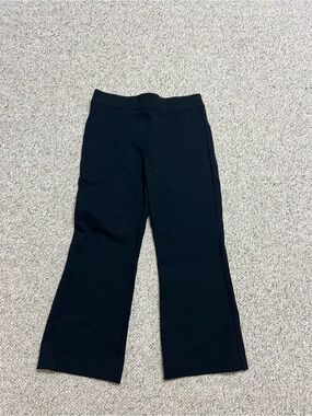 SPANX Black Ankle Crop Wide-Leg Pants